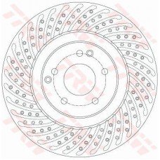 Δισκόπλακες MERCEDES C CLASS 2000 - 2003 ( W203 ) TRW DF6153S