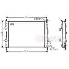 Ψυγείο Νερού OPEL COMBO 2004 - 2010 VALEO 028606365