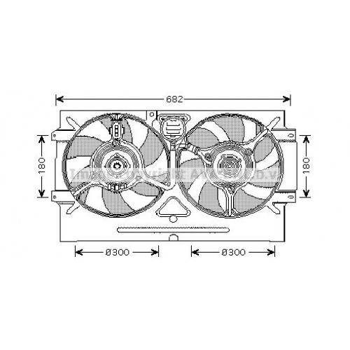 Βεντιλατέρ Νερού SEAT CORDOBA 1995 - 1997 ( 6K ) VALEO 041406460