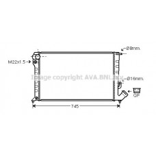 Ψυγείο Νερού CITROEN BERLINGO 1996 - 2002 ( I )( MF ) VALEO 049806325