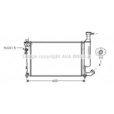 Ψυγείο Νερού CITROEN BERLINGO 1996 - 2002 ( I )( MF ) VALEO 049806335