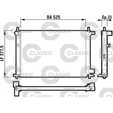 Ψυγείο Νερού FORD FIESTA 1996 - 1999 ( Mk4a ) VALEO 053006345