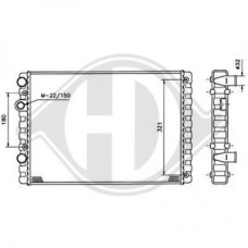 Ψυγείο Νερού VW POLO 1994 - 1999 ( 6N1 ) VALEO 070206325