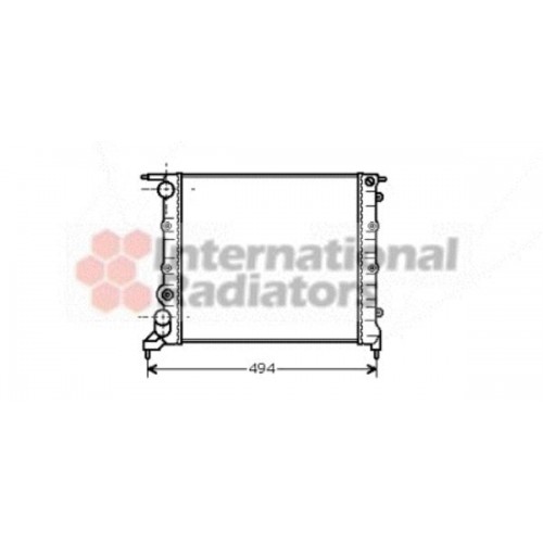 Ψυγείο Νερού RENAULT 19 1992 - 1995 ( L53 ) ( B53 ) ( C53 ) VALEO 075206305
