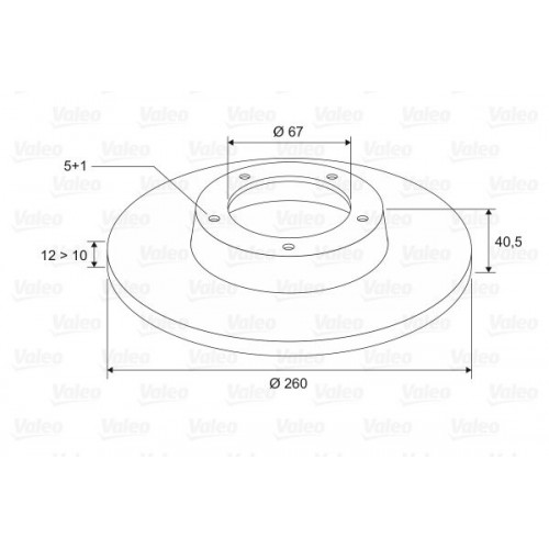 Δισκόπλακες MERCEDES A CLASS 2001 - 2004 ( W168 ) VALEO 186562