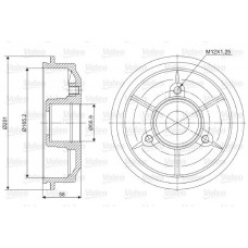 Ταμπούρο PEUGEOT 106 1992 - 1995 VALEO 237010