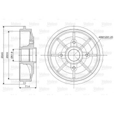 Ταμπούρο PEUGEOT 1007 2005 - 2009 VALEO 237016