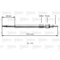 Προθερμαντήρας MERCEDES C CLASS 2000 - 2003 ( W203 ) VALEO 345188