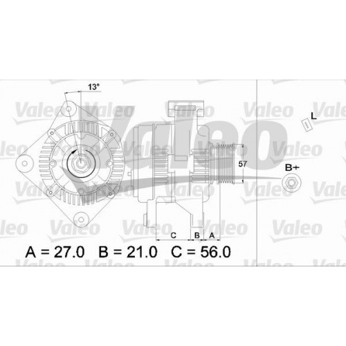 Δυναμό/Εναλλάκτης VOLVO S40 1995 - 2000 ( VS ) VALEO 436702 Δυναμό/Εναλλάκτης VOLVO S40 1995 - 2000 ( VS ) VALEO 436702