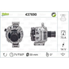 Δυναμό/Εναλλάκτης FORD TRANSIT 2000 - 2006 ( FA_ _ ) VALEO 437690