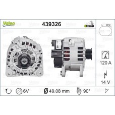 Δυναμό/Εναλλάκτης VW NEW BETTLE 2005 - 2011 ( 9C1 ) VALEO 439326