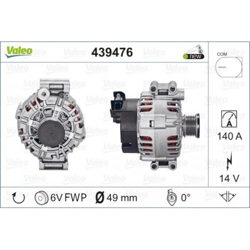 Δυναμό/Εναλλάκτης BMW X3 2004 - 2007 ( Ε83 ) VALEO 439476 Δυναμό/Εναλλάκτης BMW X3 2004 - 2007 ( Ε83 ) VALEO 439476