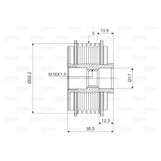Μεμονωμένα εξαρτήματα TOYOTA AVENSIS 2003 - 2006 ( T250 ) VALEO 588037