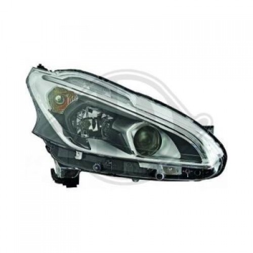 Φανάρι Εμπρός Ηλεκτρικό Led Φως Ημέρας PEUGEOT 208 2015 - ( F/L ) VALEO Δεξιά 629105141