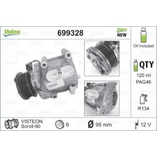 Συμπιεστής A/C (Κομπρέσορας) FORD MONDEO 2000 - 2003 ( Mk3a ) VALEO 699328