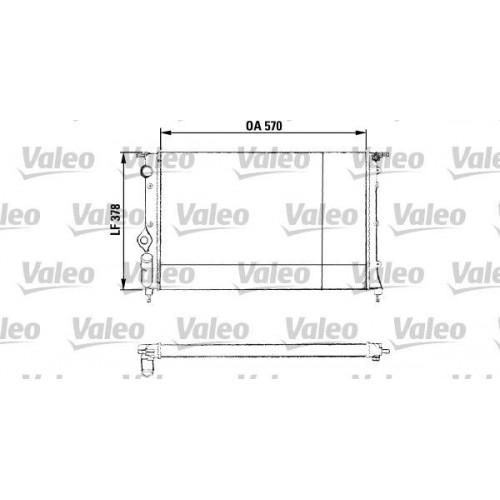 Ψυγείο Νερού RENAULT 19 1992 - 1995 ( L53 ) ( B53 ) ( C53 ) VALEO 730551 Ψυγείο Νερού RENAULT 19 1992 - 1995 ( L53 ) ( B53 ) ( C53 ) VALEO 730551