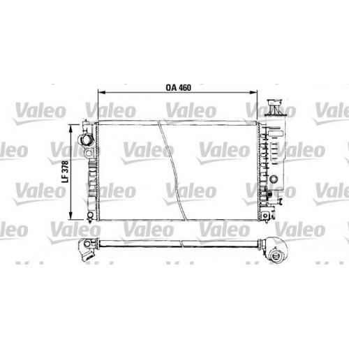 Ψυγείο Νερού PEUGEOT 405 1993 - 1995 ( 4B ) VALEO 730572
