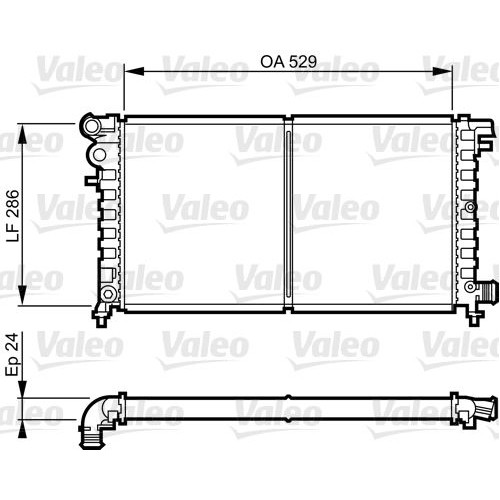 Ψυγείο Νερού PEUGEOT 106 1996 - 2003 VALEO 731530