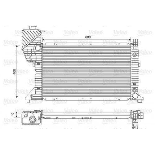 Ψυγείο Νερού MERCEDES SPRINTER 1995 - 2000 ( 901 ) ( 902 ) ( 903 ) VALEO 732472 Ψυγείο Νερού MERCEDES SPRINTER 1995 - 2000 ( 901 ) ( 902 ) ( 903 ) VALEO 732472