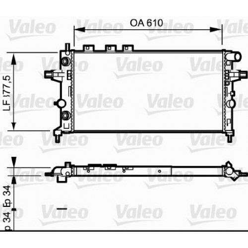 Ψυγείο Νερού OPEL ASTRA 1998 - 2004 ( G ) VALEO 732548