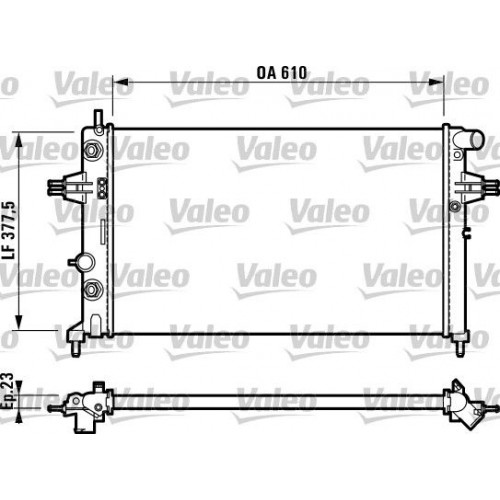 Ψυγείο Νερού OPEL ASTRA 1998 - 2004 ( G ) VALEO 732549