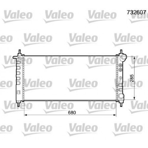 Ψυγείο Νερού OPEL CORSA 1993 - 2000 ( B ) VALEO 732607