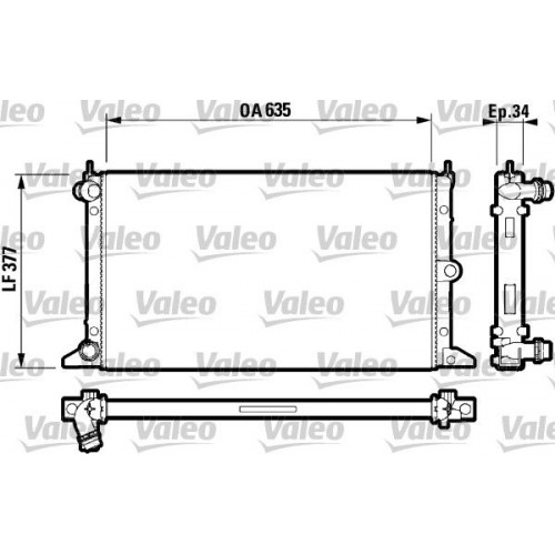 Ψυγείο Νερού VW SHARAN 2000 - 2010 ( 7M ) VALEO 732790