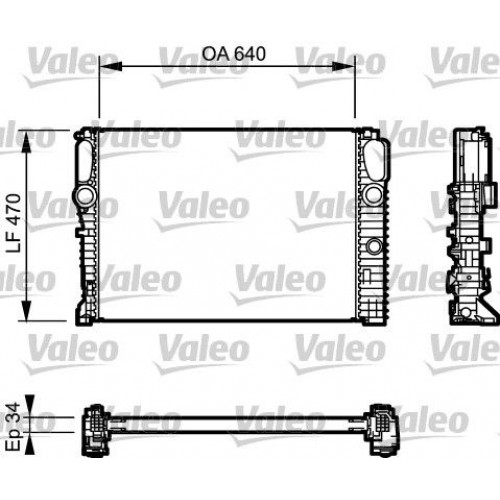 Ψυγείο Νερού MERCEDES E CLASS 2002 - 2006 ( W211 ) VALEO 732849 Ψυγείο Νερού MERCEDES E CLASS 2002 - 2006 ( W211 ) VALEO 732849