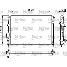 Ψυγείο Νερού RENAULT MEGANE 1996 - 1998 VALEO 732866