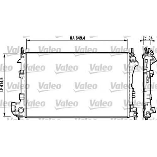 Ψυγείο Νερού OPEL VECTRA 2002 - 2005 ( C ) VALEO 732877