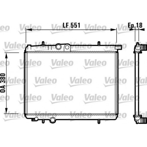 Ψυγείο Νερού PEUGEOT 206 2000 - 2008 ( CC ) VALEO 732886