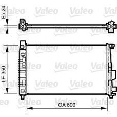Ψυγείο Νερού MERCEDES A CLASS 2001 - 2004 ( W168 ) VALEO 732897