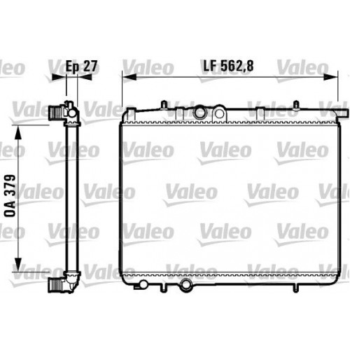 Ψυγείο Νερού PEUGEOT 206 2000 - 2008 ( CC ) VALEO 732910