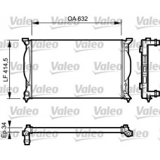 Ψυγείο Νερού AUDI A4 2005 - 2008 ( 8E )( 8H ) VALEO 732963