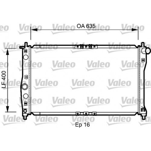 Ψυγείο Νερού CHEVROLET-DAEWOO LANOS 1997 - 2000 ( T100 ) VALEO 734248 Ψυγείο Νερού CHEVROLET-DAEWOO LANOS 1997 - 2000 ( T100 ) VALEO 734248