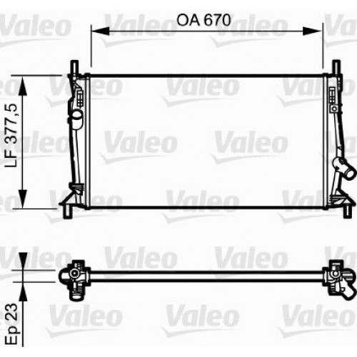 Ψυγείο Νερού MAZDA 3 2004 - 2006 ( BK ) VALEO 734320