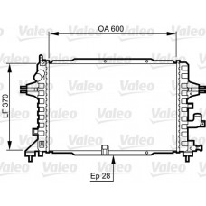 Ψυγείο Νερού OPEL ASTRA 2004 - 2007 ( H ) VALEO 734380