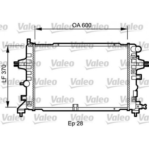 Ψυγείο Νερού OPEL ASTRA 2004 - 2007 ( H ) VALEO 734432