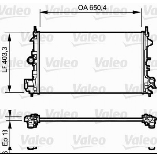 Ψυγείο Νερού OPEL VECTRA 2002 - 2005 ( C ) VALEO 734981