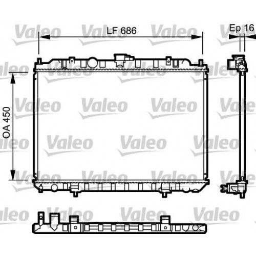 Ψυγείο Νερού NISSAN XTRAIL 2001 - 2005 ( T30 ) VALEO 735063