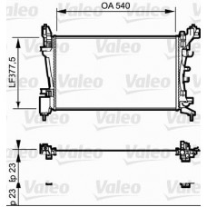 Ψυγείο Νερού OPEL CORSA 2006 - 2011 ( D ) VALEO 735097