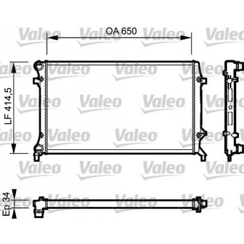 Ψυγείο Νερού VW GOLF 2004 - 2008 ( Mk5 ) VALEO 735120