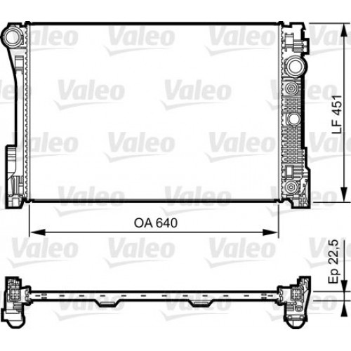 Ψυγείο Νερού MERCEDES C CLASS 2007 - 2011 ( W204 ) VALEO 735285