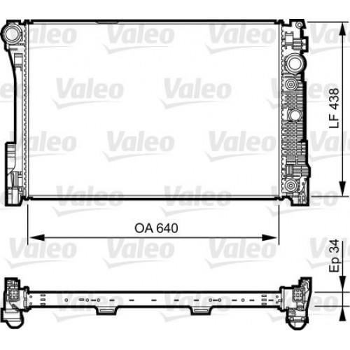 Ψυγείο Νερού MERCEDES C CLASS 2007 - 2011 ( W204 ) VALEO 735292