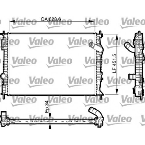 Ψυγείο Νερού NISSAN QASHQAI 2007 - 2010 ( J10 )( JJ10 ) VALEO 735461