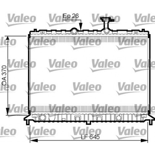 Ψυγείο Νερού KIA RIO 2005 - 2011 ( JB ) VALEO 735501