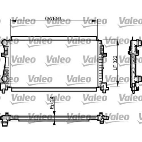 Ψυγείο Νερού SKODA YETI 2009 - 2014 VALEO 735557 Ψυγείο Νερού SKODA YETI 2009 - 2014 VALEO 735557