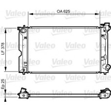 Ψυγείο Νερού TOYOTA COROLLA 2002 - 2004 ( E120 ) VALEO 735567