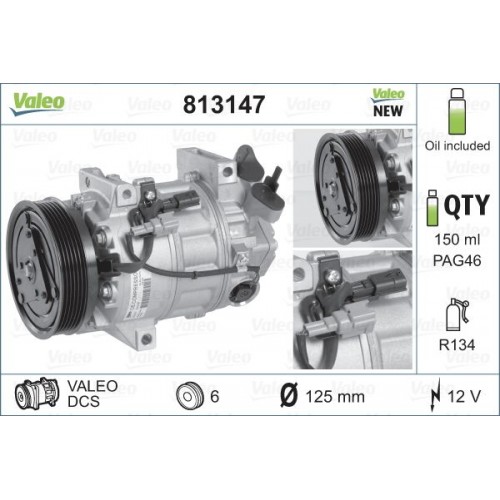Συμπιεστής A/C (Κομπρέσορας) RENAULT LAGUNA 2007 - 2012 VALEO 813147