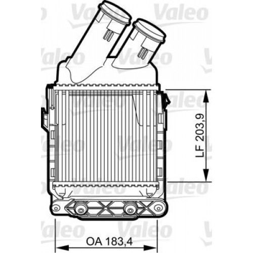 Ψυγείο Intercooler RENAULT MEGANE 1996 - 1998 VALEO 817490